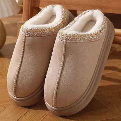 Plush Platform Home Slippers