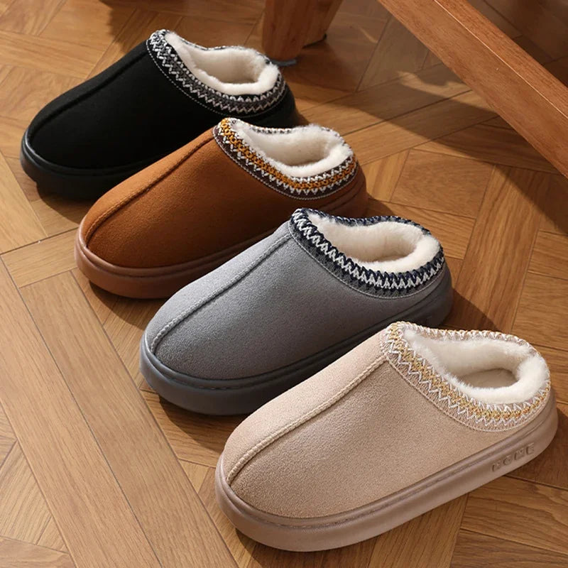 Plush Platform Home Slippers
