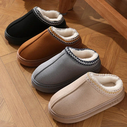 Plush Platform Home Slippers