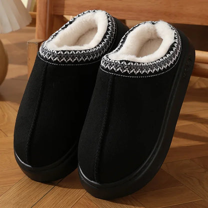 Plush Platform Home Slippers