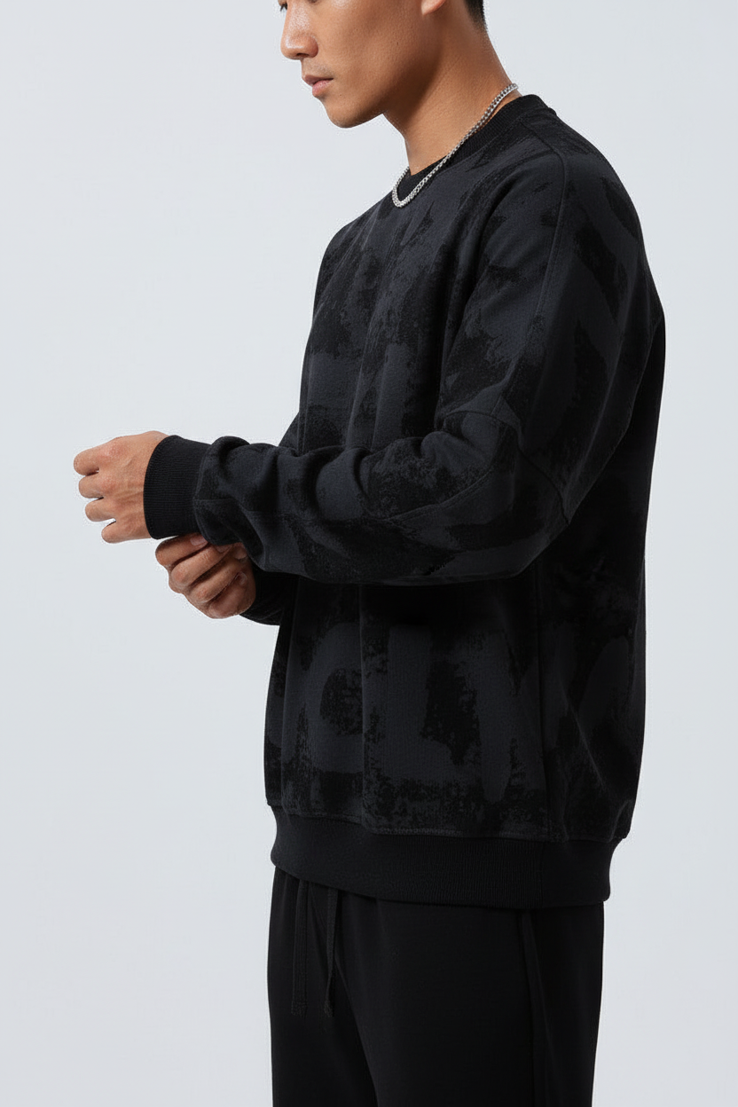 Black sweatshirt - Side view