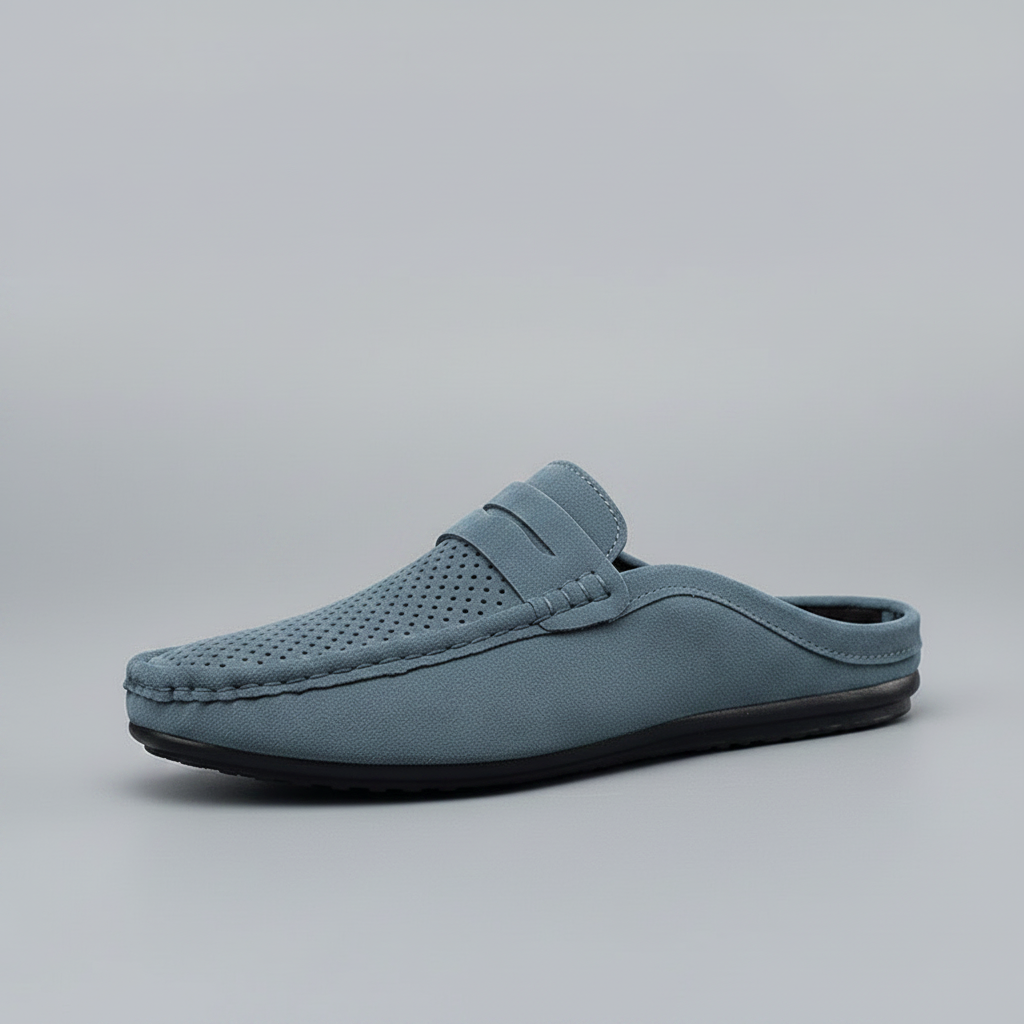 Blue Mule Brown Background Reference