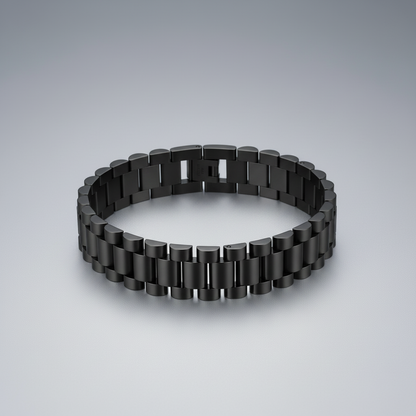 The Arc Bracelet — Black Clean Links