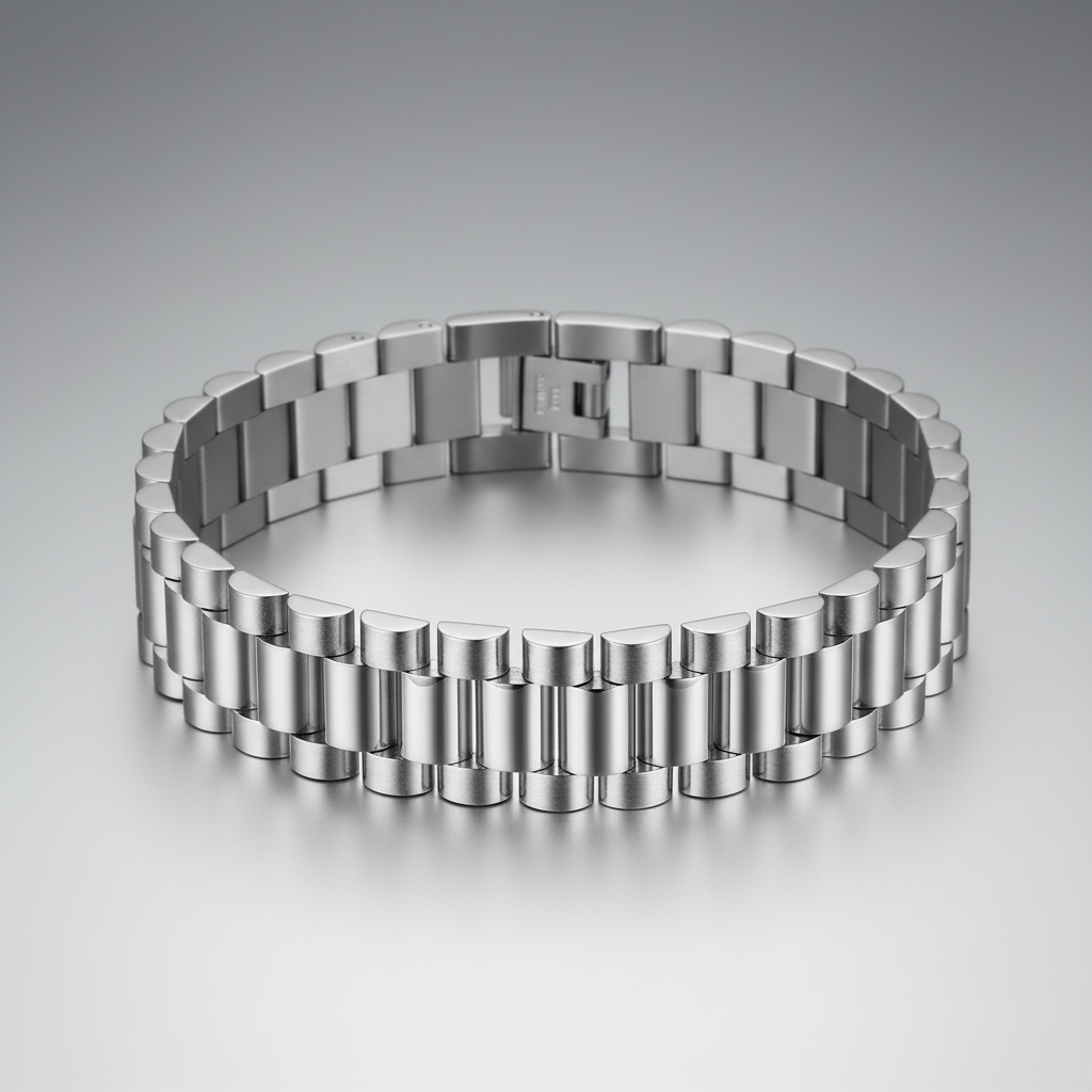 The Arc Bracelet — Silver Smooth