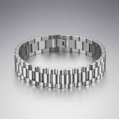 The Arc Bracelet — Silver Smooth