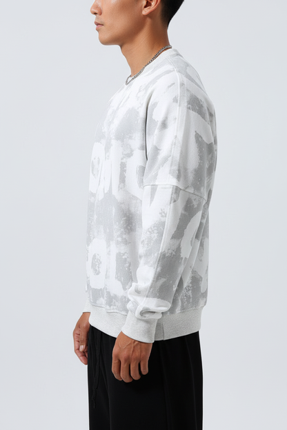 White sweatshirt - Side view